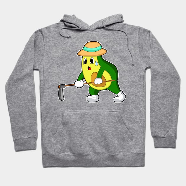 Avocado Farmer Rake Hoodie by Markus Schnabel